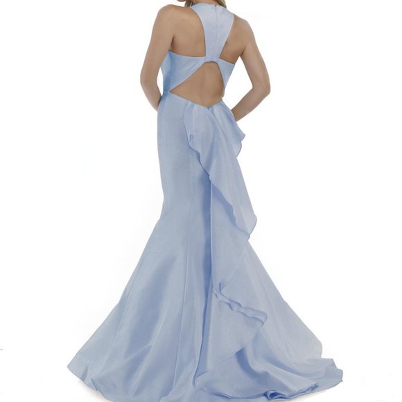 Morell Maxie Ice Blue Mermaid Prom Dress - Picture 3 of 9